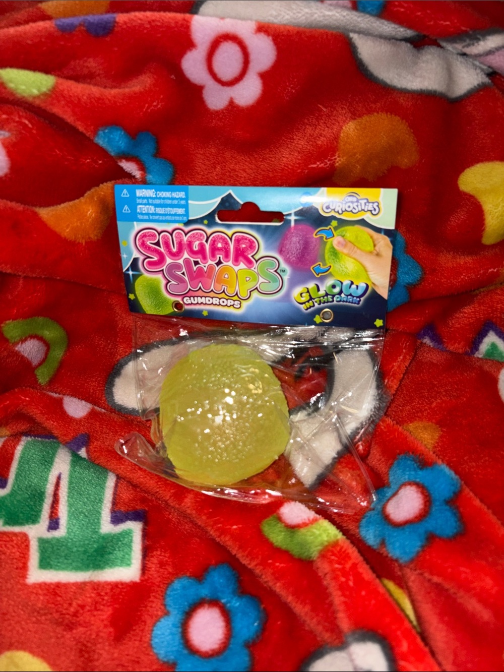 Sugar Swaps Glow-in-the-Dark Gumdrop Squishy - Yellow NEW QUICK SHIP